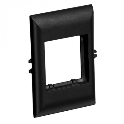 Фотография товара 'Ruvinil СПР-2-М-Ч Рамка для встраиваемого оборудования 45х45х9 мм для РКК-100х60 и 100х40 (черный)'