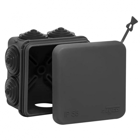 Фотография товара 'Ruvinil 67030Ч Тусо.Коробка расп. для о/п, 70х70х40мм (черная)'