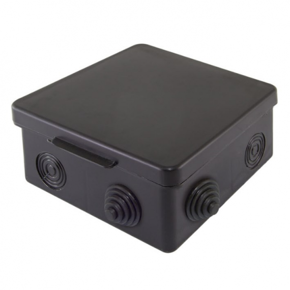 Фотография товара 'Ruvinil 67045Ч Тусо.Коробка расп. для о/п, 100х100х50мм (откид.крышка) черная'