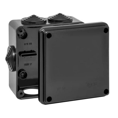 Фотография товара 'Ruvinil 67050Ч Тусо.Коробка расп. для о/п, 100х100х50мм (черная)'