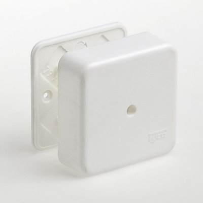 Фотография товара 'Ruvinil 65005НГ Тусо.Коробка универс. для кабель-каналов, 80х80х25мм не распр.горение HF'