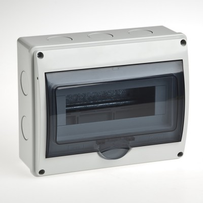 Фотография товара 'Ruvinil 69011Ч Тусо.Щиток о/п на 10 мод.с вертик.двер.250х200х107мм черный'