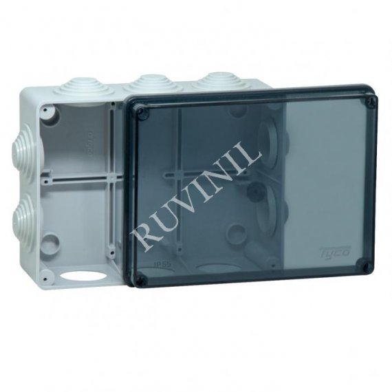 Фотография товара 'Ruvinil 67055П ТУСО 200х140х75мм Коробка распаячная ОП 10 вводов IP55'