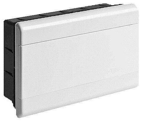 Фотография товара 'Ruvinil 68129Б ТУСО белая дверца Щит распред. пластиковый встраиваемый 9мод IP40 222х160х90мм'