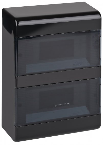 Фотография товара 'Ruvinil 68018Ч Тусо.Щиток о/п на 18 мод. c 2-мя дв. 222х277х93мм'