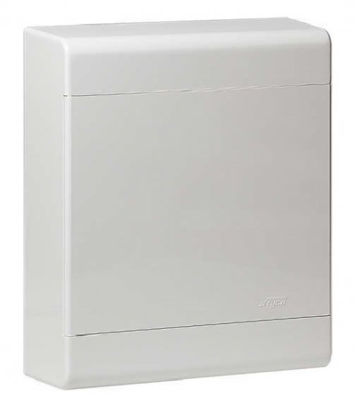 Фотография товара 'Ruvinil 68324Б ТУСО белая дверца Щит распред. пластиковый навесной 24мод IP40 370х302х95мм'