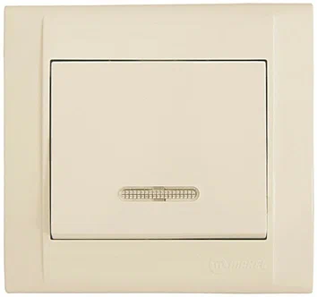 Фотография товара 'Ruvinil Э1-03-21 Эльба.Выключатель 1-кл. с подсветкой'