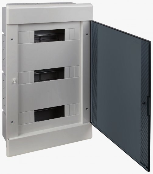 Фотография товара 'Ruvinil 68136СП ТУСО серый Щит распред. пластиковый встраиваемый 36мод IP40 547х299х103мм'