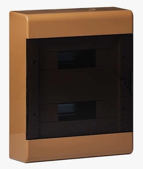 Фотография товара 'Ruvinil 68324К ТУСО коричневый Щит распред. пластиковый навесной 24мод IP40 370х302х95мм'