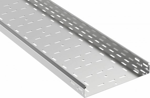 Фотография товара 'Ruvinil ЛОП-300х80 Лоток оцинкованный перфорированный 3000х300х80 мм'
