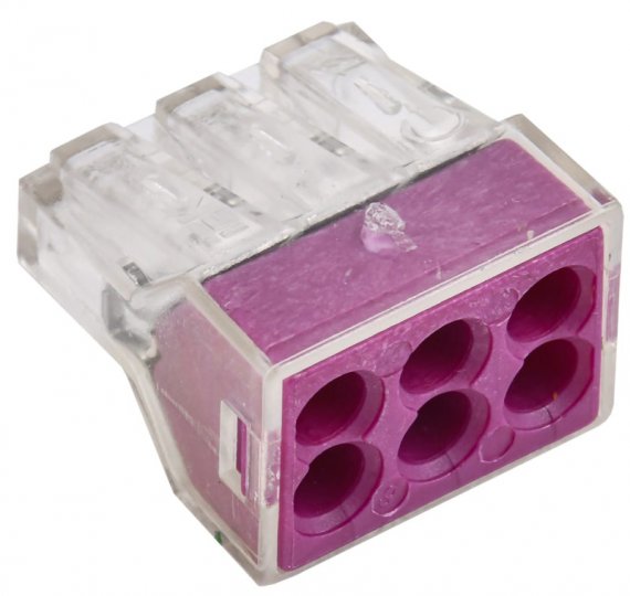 Фотография товара 'Ruvinil 773-326 Клеммы 773 на 6 пр.1,0-2,5 мм б/з пасты'