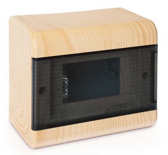 Фотография товара 'Ruvinil 68026-27М ТУСО Щит распред. пластиковый навесной 6мод с двер.IP40 222х160х93мм'