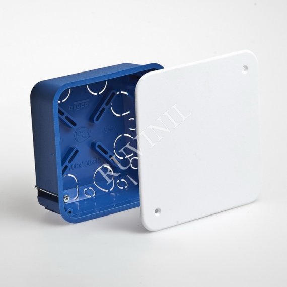 Фотография товара 'Ruvinil 10161 ТУСО 100х100х45мм Коробка распаячная ГСК СП'