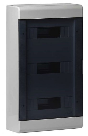 Фотография товара 'Ruvinil 68036СП ТУСО серый Щит распред. пластиковый навесной 36мод IP40 520х303х117,5мм'