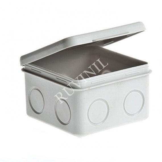 Фотография товара 'Ruvinil 67039 ТУСО 80х80х50мм Коробка распаячная ОП (без вводов) IP54'