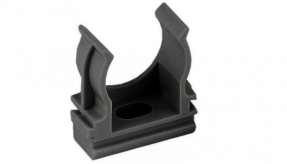 Фотография товара 'Ruvinil К01116Ч ТУСО Крепеж-клипса для труб ПВХ (D=16)'