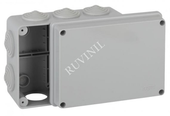 Фотография товара 'Ruvinil 67053 ТУСО 150х110х70мм Коробка распаячная ОП 10 вводов IP55'