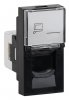 Ruvinil АДЛ 13-902-Ч Розетка модульная компьютерная RJ-45 45х22,5мм